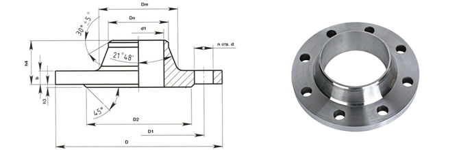 Shandong Hyupshin Flanges Co., Ltd, Forged Flanges, Steel Flanges, Manufacturer, Exporter from Shandong of China, GOST 12821-80 welding neck flange, weld neck flange, WN flange, WNRF flange